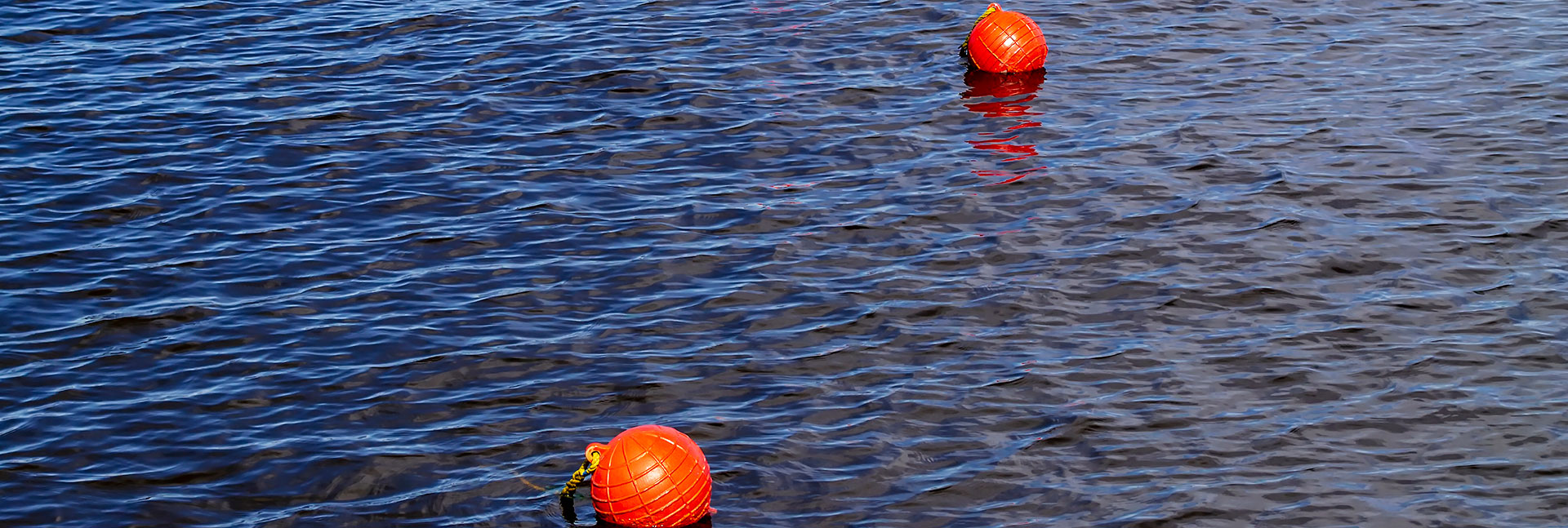 Orange Marker Buoys